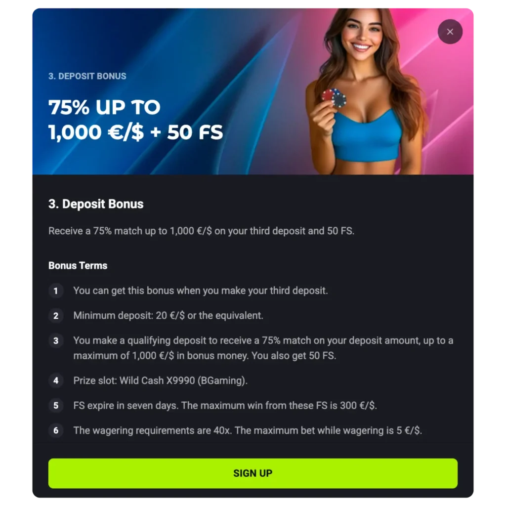 Mate Slots Bonus